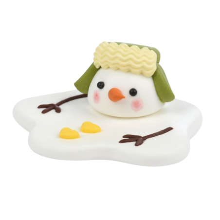 op. 20 szt. Bałwanki na słońcu - zimowy zestaw dekoracji cukrowych w pięciu wzorach - śr. 60 mm - nr. kat. 14074 Modecor