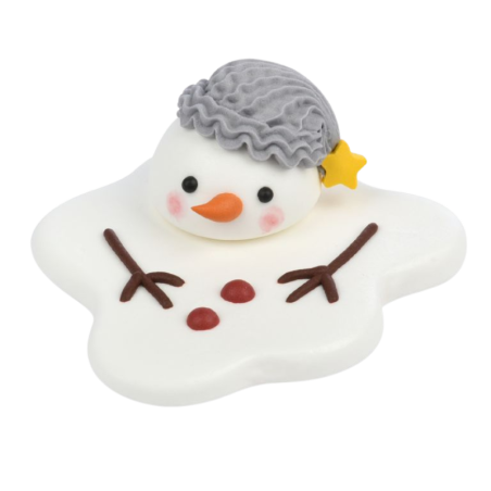 op. 20 szt. Bałwanki na słońcu - zimowy zestaw dekoracji cukrowych w pięciu wzorach - śr. 60 mm - nr. kat. 14074 Modecor