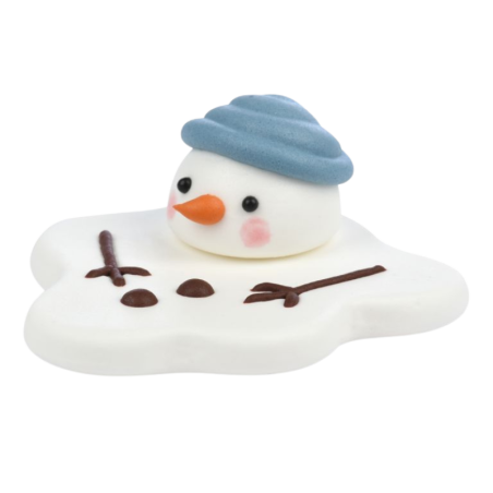 op. 20 szt. Bałwanki na słońcu - zimowy zestaw dekoracji cukrowych w pięciu wzorach - śr. 60 mm - nr. kat. 14074 Modecor