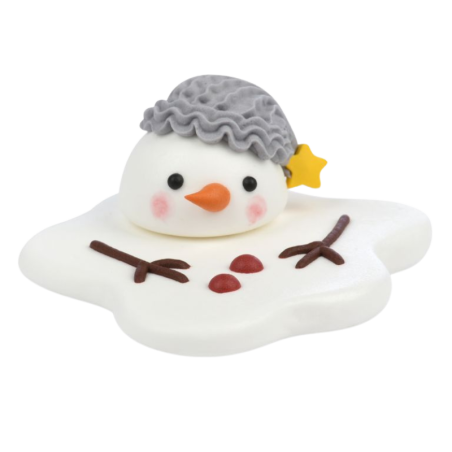 op. 20 szt. Bałwanki na słońcu - zimowy zestaw dekoracji cukrowych w pięciu wzorach - śr. 60 mm - nr. kat. 14074 Modecor