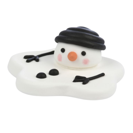 op. 20 szt. Bałwanki na słońcu - zimowy zestaw dekoracji cukrowych w pięciu wzorach - śr. 60 mm - nr. kat. 14074 Modecor