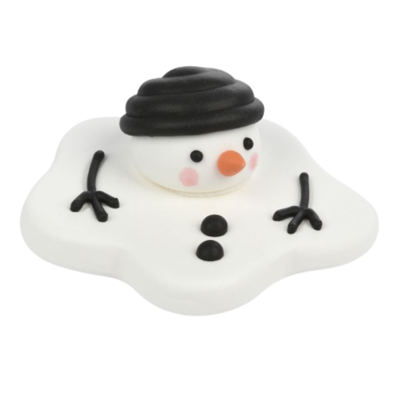 op. 20 szt. Bałwanki na słońcu - zimowy zestaw dekoracji cukrowych w pięciu wzorach - śr. 60 mm - nr. kat. 14074 Modecor