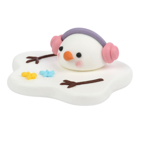 op. 20 szt. Bałwanki na słońcu - zimowy zestaw dekoracji cukrowych w pięciu wzorach - śr. 60 mm - nr. kat. 14074 Modecor