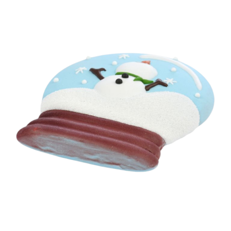 op. 15 szt. Ozdobne kule śnieżne - zimowy zestaw dekoracji cukrowych w trzech wzorach - dł. 90 mm - nr. kat. 14086 Modecor