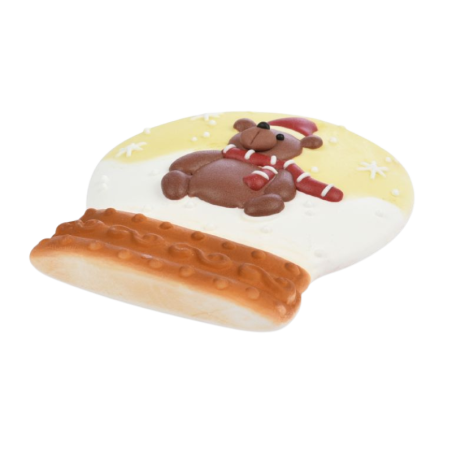 op. 15 szt. Ozdobne kule śnieżne - zimowy zestaw dekoracji cukrowych w trzech wzorach - dł. 90 mm - nr. kat. 14086 Modecor