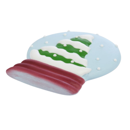 op. 15 szt. Ozdobne kule śnieżne - zimowy zestaw dekoracji cukrowych w trzech wzorach - dł. 90 mm - nr. kat. 14086 Modecor