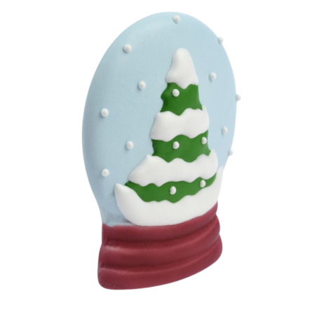 op. 15 szt. Ozdobne kule śnieżne - zimowy zestaw dekoracji cukrowych w trzech wzorach - dł. 90 mm - nr. kat. 14086 Modecor