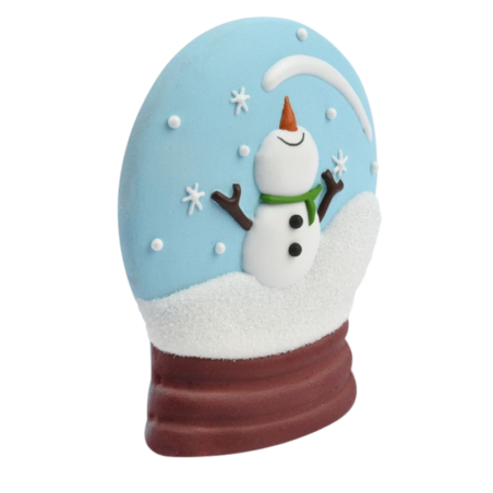 op. 15 szt. Ozdobne kule śnieżne - zimowy zestaw dekoracji cukrowych w trzech wzorach - dł. 90 mm - nr. kat. 14086 Modecor