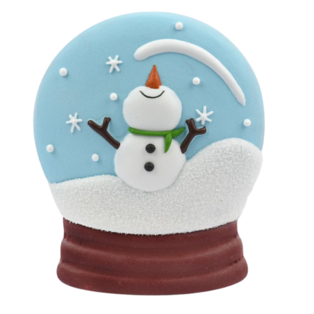 op. 15 szt. Ozdobne kule śnieżne - zimowy zestaw dekoracji cukrowych w trzech wzorach - dł. 90 mm - nr. kat. 14086 Modecor