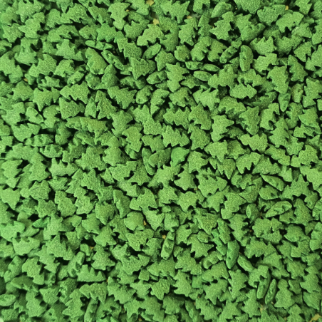 op. 30 g Zielone Choinki - cukrowe konfetti - dł. 5 mm - świąteczna posypka dekoracyjna