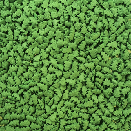 op. 30 g Zielone Choinki - cukrowe konfetti - dł. 5 mm - świąteczna posypka dekoracyjna