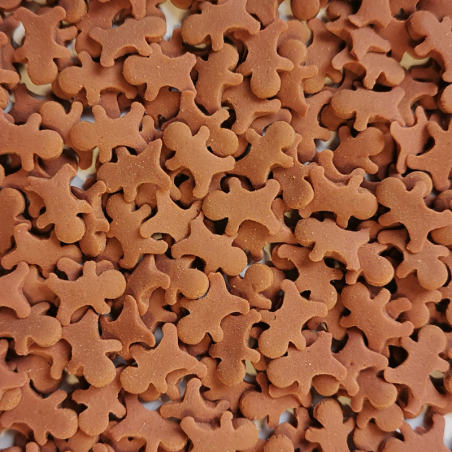 op. 30 g Pan Ciastek - cukrowe konfetti w kształcie piernikowego ludzika - dł. 12 mm - świąteczna posypka dekoracyjna
