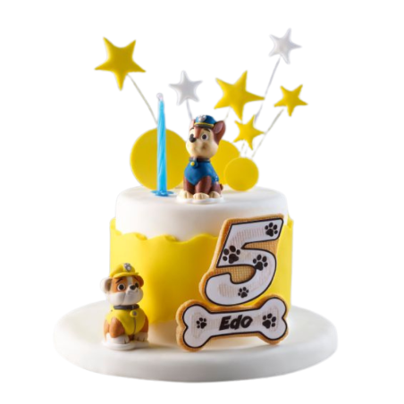 op. 24 szt. Bohaterowie Psi Patrol - zestaw gotowych figurek cukrowych w czterech wzorach - dł. 65 mm - nr. kat. 40227 Modecor