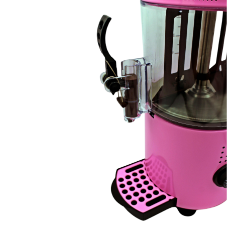 Elegancka czekoladziarka poj. 3.0 l - Saskia - mieszalnik do czekolady na gorąco - kolor różowy