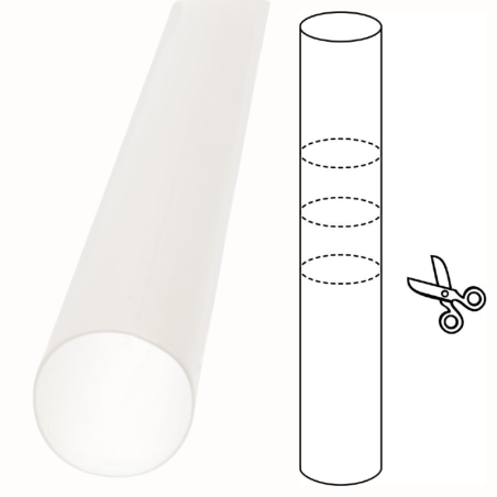 op. 50 szt. Transparentne wsporniki do tortu - śr. 19 x dł. 200 mm - nr. kat. 30358 Modecor