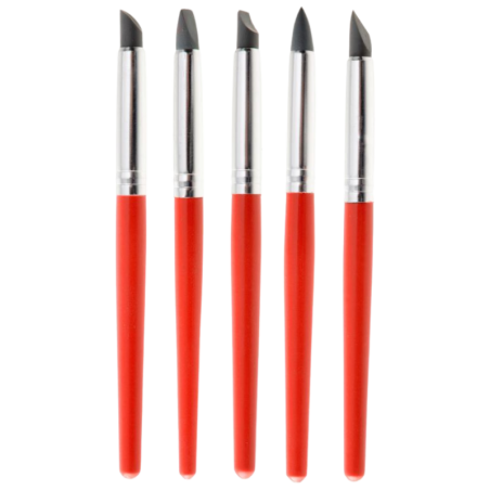 op. 5 szt. Gumowe pędzelki - zestaw narzędzi do modelowania figurek z masy cukrowej - nr. kat. 30851 Modecor