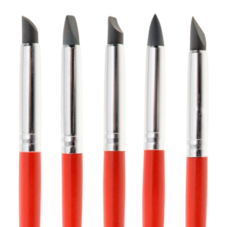 op. 5 szt. Gumowe pędzelki - zestaw narzędzi do modelowania figurek z masy cukrowej - nr. kat. 30851 Modecor