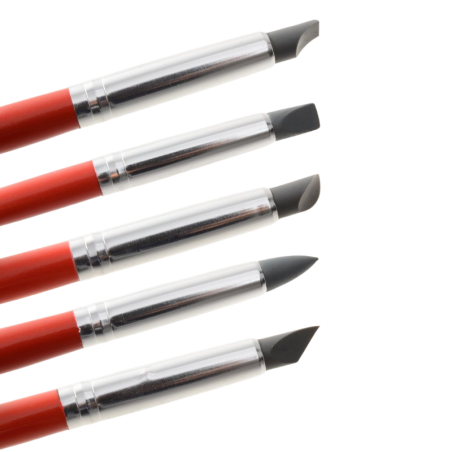 op. 5 szt. Gumowe pędzelki - zestaw narzędzi do modelowania figurek z masy cukrowej - nr. kat. 30851 Modecor