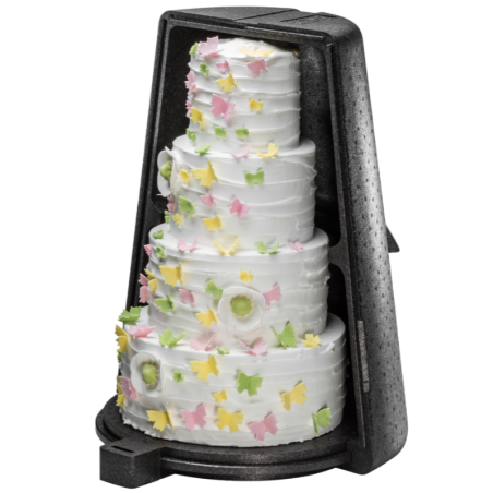 Termobox na tort piętrowy - transportowy pojemnik izotermiczny - śr. 52 x wys. 68 cm - nr kat. 4000249388 Thermohauser