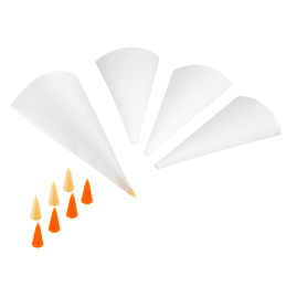 Zestaw 4 worki 120 mm + 8 końcówek do ornamentów 18701 Thermohauser