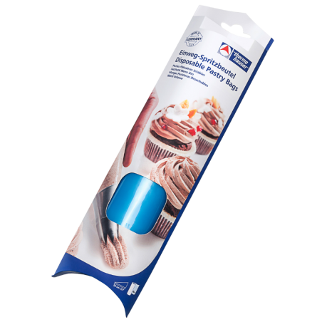 26 szt. Niebieskie worki 53 cm x 75 µ cukiernicze jednorazowe na rolce 31254 Thermohauser