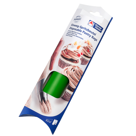 26 szt. Zielone worki 46 cm x 80 µ cukiernicze jednorazowe na rolce 31255 Thermohauser