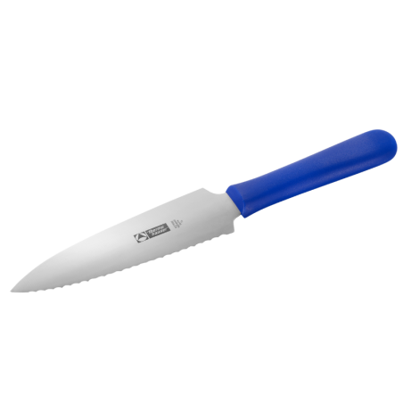 dł. 160 mm - dwustronny nóż gastronomiczny ze stali nierdzewnej - gładkie ostrze i gruba piłka - nr. kat. 66734 Thermohauser