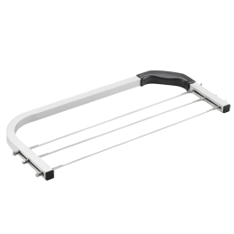 dł. 460 mm Nóż strunowy strunowy do krojenia biszkoptów - 3 piłujące ostrza ze stali nierdzewnej - nr. kat. 04181 Thermohauser