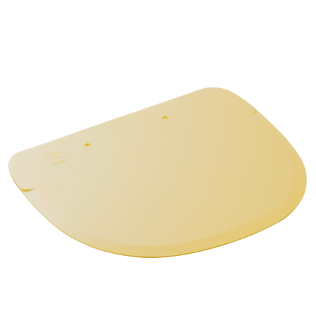 dł. 114 x szer. 96 mm - zaostrzona skrobka cukiernicza z tworzywa - kolor kość słoniowa - nr. kat. 37183 Thermohauser