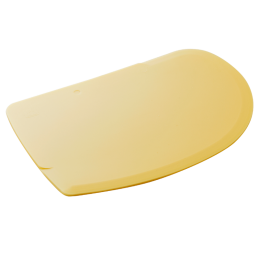 dł. 120 x szer. 86 mm - zaostrzona skrobka cukiernicza z tworzywa - kolor kość słoniowa - nr. kat. 37093 Thermohauser