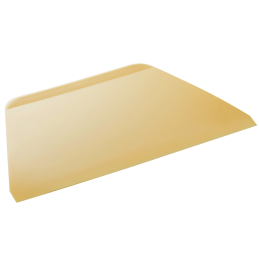 dł. 216 x szer. 128 mm - trapezowa skrobka cukiernicza z tworzywa - kolor kość słoniowa - nr. kat. 37053 Thermohauser
