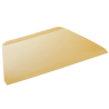 dł. 216 x szer. 128 mm - trapezowa skrobka cukiernicza z tworzywa - kolor kość słoniowa - nr. kat. 37053 Thermohauser