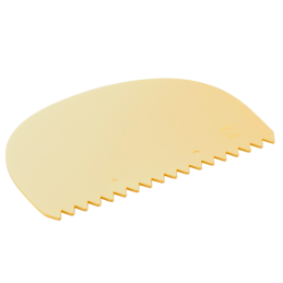 Skrobka grzebieniowa z tworzywa 110 x 72 mm kolor kości słoniowej 37263 Thermohauser