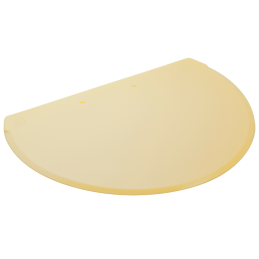 dł. 160 x szer. 120 mm - zaostrzona skrobka cukiernicza z tworzywa - kolor kość słoniowa - nr. kat. 37373 Thermohauser