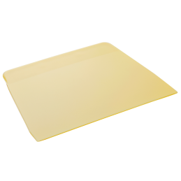 dł. 135 x szer. 100 mm - trapezowa skrobka cukiernicza z tworzywa - kolor kość słoniowa - nr. kat. 37363 Thermohauser