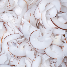 op. 100 g Suszone plastry kokosa - Botanica - naturalny dodatek dekoracyjny do napojów i deserów