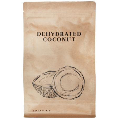 op. 100 g Suszone plastry kokosa - Botanica - naturalny dodatek dekoracyjny do napojów i deserów