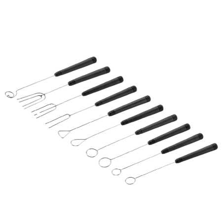 Zestaw 10 widelczyków do pralin ze stali nierdzewnej 03385 Thermohauser