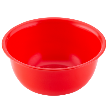 poj. 2.5 l czerwona miska kuchenna z tworzywa - śr. 230 x wys. 105 mm - nr. kat. 51118 Thermohauser
