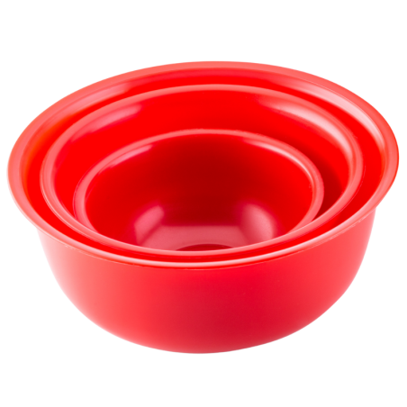 poj. 2.5 l czerwona miska kuchenna z tworzywa - śr. 230 x wys. 105 mm - nr. kat. 51118 Thermohauser