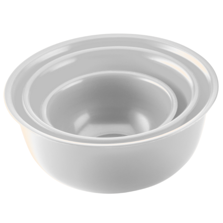 poj. 2.5 l biała miska kuchenna z tworzywa - śr. 230 x wys. 105 mm - nr. kat. 39042 Thermohauser
