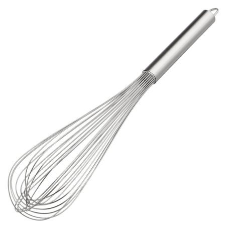 dł. 450 mm - Profesjonalna trzepaczka kuchenna ze stali nierdzewnej - metalowy uchwyt - nr. kat. 45345 Thermohauser
