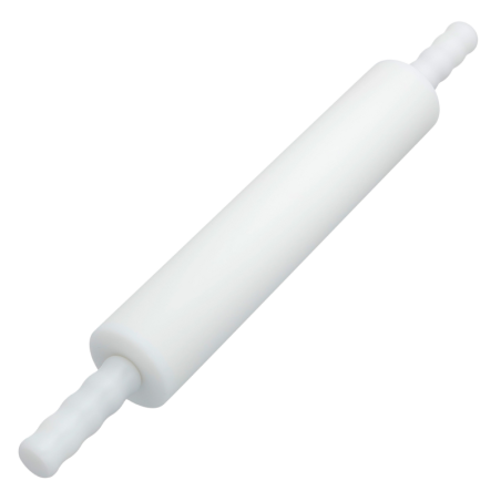 śr. 80 x dł. 400 mm - wałek cukierniczy z tworzywa z dwoma uchwytami na stalowej osi - nr. kat. 44931 Thermohauser