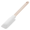 dł. 330 mm - Kauczukowa łopatka cukiernicza do wybierania masy - drewniana rączka - nr. kat. 47021 Thermohauser