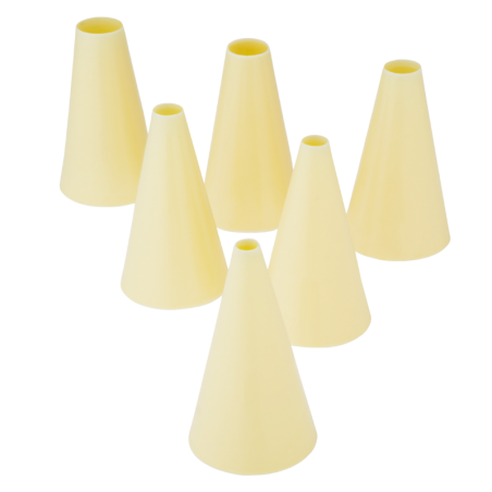 op. 6 szt. Zestaw okrągłych tylek cukierniczych z tworzywa - śr. 3-13 mm - nr. kat. 31937 Thermohauser