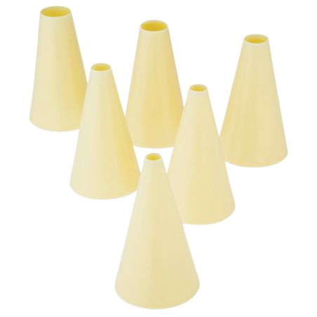 op. 6 szt. Zestaw okrągłych tylek cukierniczych z tworzywa - śr. 3-13 mm - nr. kat. 31937 Thermohauser