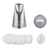 1 szt. Tylka mała 9 x h 40 mm płaska półokrągła z ząbkami 20619 Thermohauser