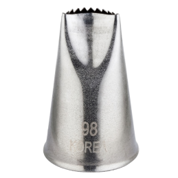 1 szt. Tylka mała 9 x h 40 mm płaska półokrągła z ząbkami 20619 Thermohauser