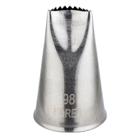 1 szt. Tylka mała 9 x h 40 mm płaska półokrągła z ząbkami 20619 Thermohauser