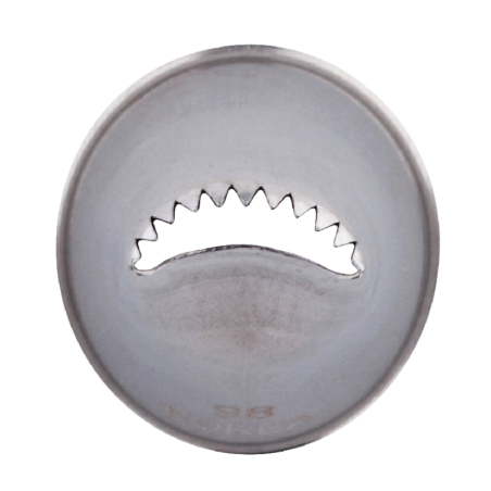 1 szt. Tylka mała 9 x h 40 mm płaska półokrągła z ząbkami 20619 Thermohauser